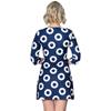 Dancing Days - 60S CIRCLE Korte jurk - Blauw/Wit Product image